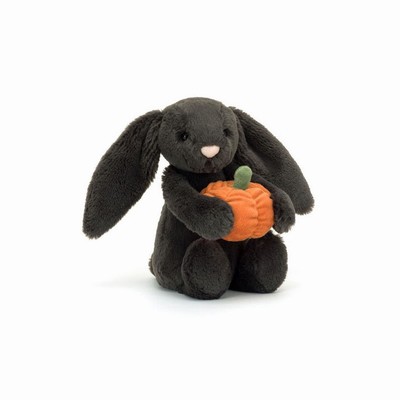 Jellycat Bashful Pumpkin Bunnies USA | 85761CEDY